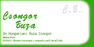 csongor buza business card